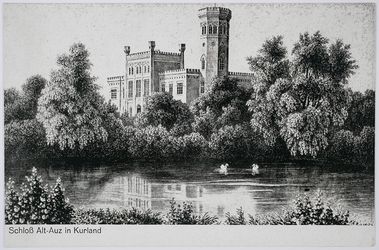 Schloss Alt-Autz vor 1945 [Foto: Herder-Institut Marburg, Bildarchiv, Inv. Nr. 146697].